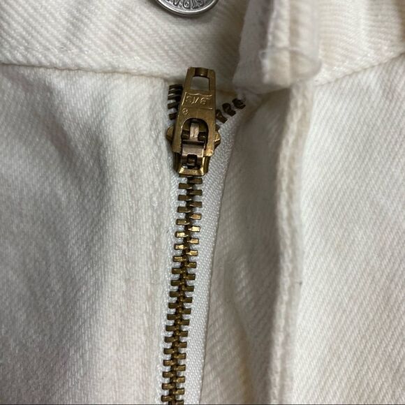 LEVIS Vintage 512 Slim fit tapered leg White‎ Size 12 Mis-M,Made in USA 3/2000 - Picture 8 of 13